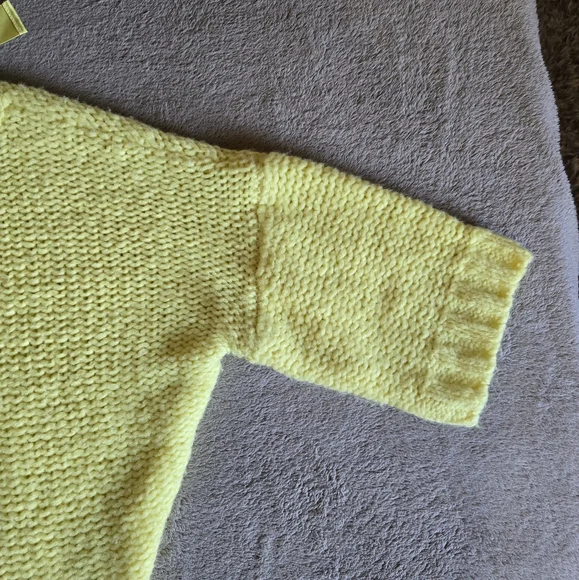 Anthropologie Maeve Cecile Bow-Back Sweater Bright Yellow Size XS - Picture 8 of 16